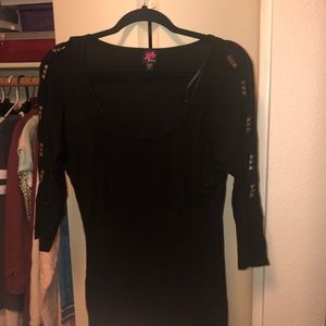 Black Spandex Long Sleeve Shirt